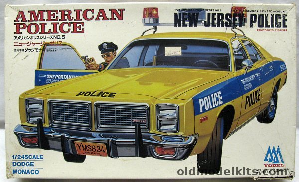 Yodel 1/24 Dodge Monaco American Police / New Jersey Police - Motorized, YPM-5-1000 plastic model kit